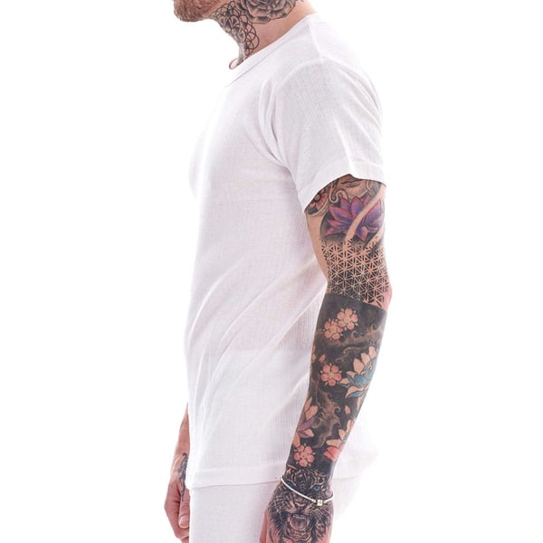 Heatforce Mens Thermal V Neck Short-Sleeved Base Layer Top (Pack of 3)