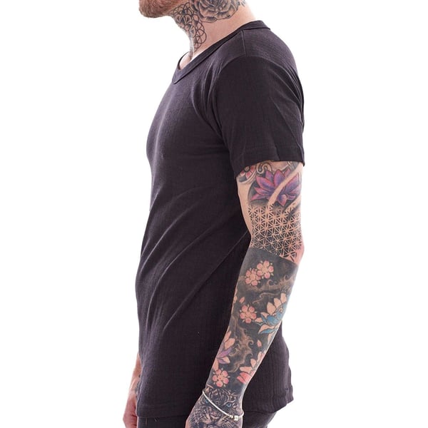 Heatforce Mens Thermal V Neck Short-Sleeved Base Layer Top (Pack of 3)