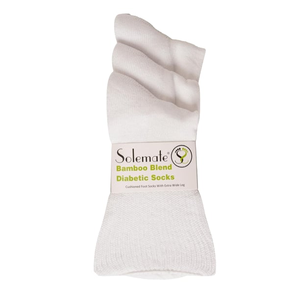 Soxy Mens Bamboo Extra Wide Diabetic Socks (Pack of 6)