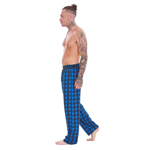 Keanu Mens Buffalo Check Lounge Pants (Pack of 2)