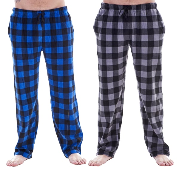 Keanu Mens Buffalo Check Lounge Pants (Pack of 2)