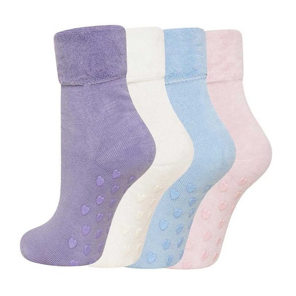 Soxy Womens/Ladies Animals Fleece Lined Socks (Pack of 4)