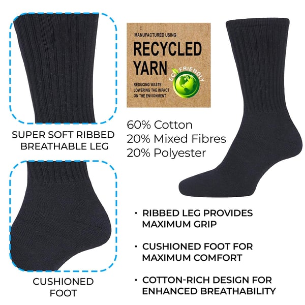 Soxy Mens Cotton Socks (Pack of 20)