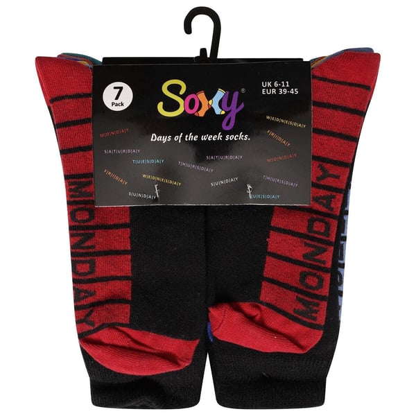 Public Dealz Mens Days Of The Week Cotton Socks (Pack of 7)