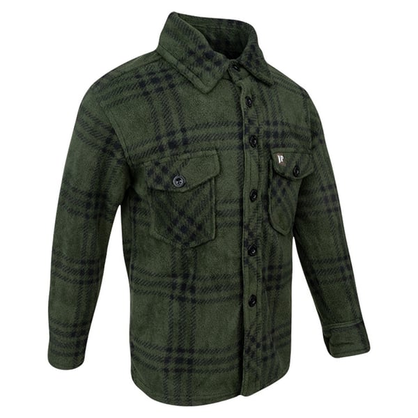 Jack Pyke Childrens/Kids Checked Polar Fleece Shirt
