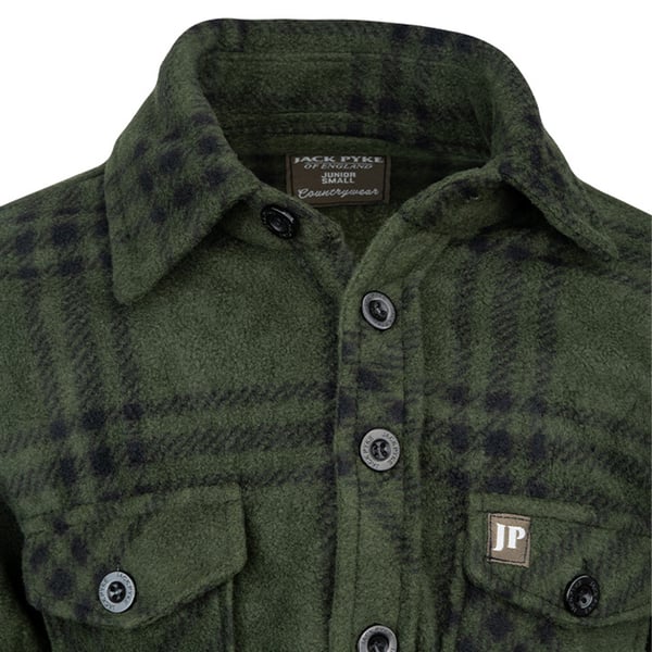 Jack Pyke Childrens/Kids Checked Polar Fleece Shirt