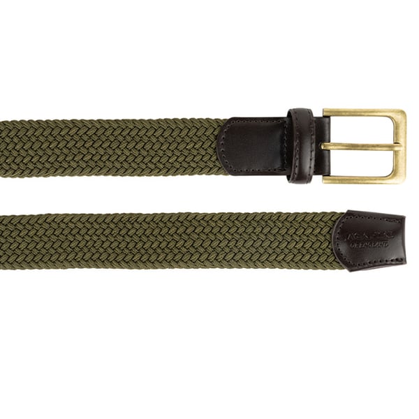 Jack Pyke Mens Countryman Leather Trim Elasticated Waist Belt