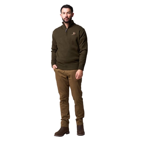 Jack Pyke Mens Pheasant Zip Neck Sweatshirt