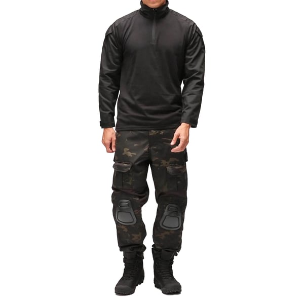 Viper Mens Special Ops Quarter Zip Long-Sleeved Shirt