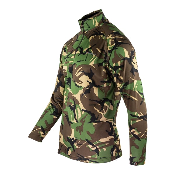 Speero Mens Armour Camo Quarter Zip Midlayer
