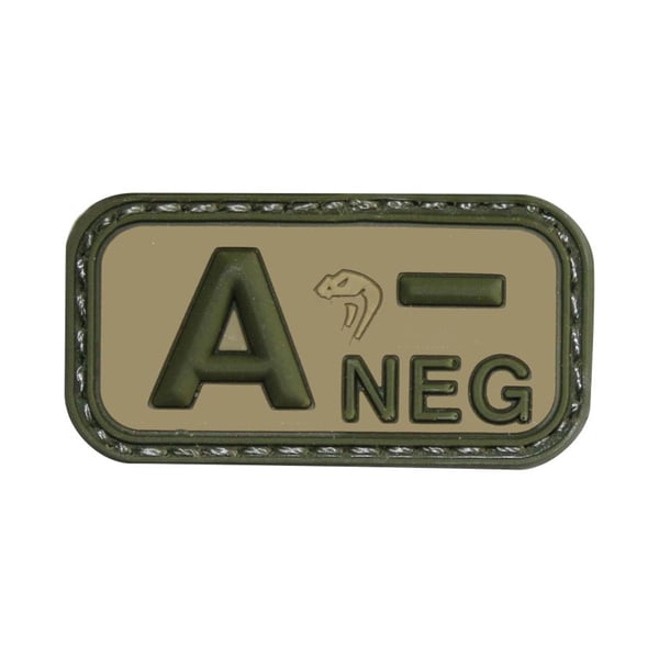 Viper A Negative Rubber Patch Viper A Negative Rubber Patch