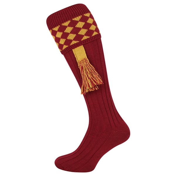 Jack Pyke Unisex Adult Harlequin Shooting Socks with Garters