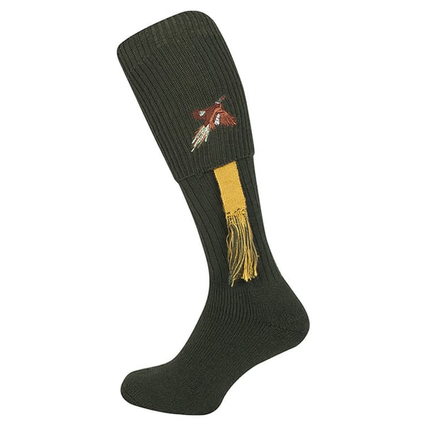 Jack Pyke Unisex Adult Pheasant Shooting Socks with Garters