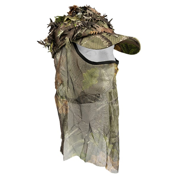 Jack Pyke Unisex Adult LLCS Oak Leaf Camo Baseball Cap with Veil
