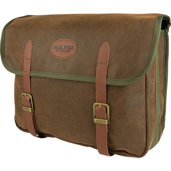 Jack Pyke Logo Leather Trim Messenger Bag
