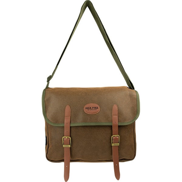 Jack Pyke Logo Leather Trim Messenger Bag