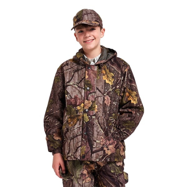 Jack Pyke Childrens/Kids Oak Leaf Camo Waterproof Jacket