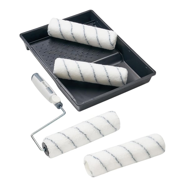 Harris Seriously Good Walls And Ceilings Medium Pile Paint Roller Sleeve Set (Pack of 4)