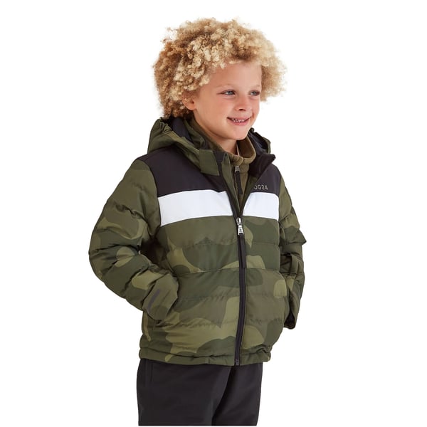 TOG24 Childrens/Kids Swift Pixel Camo Padded Ski Jacket