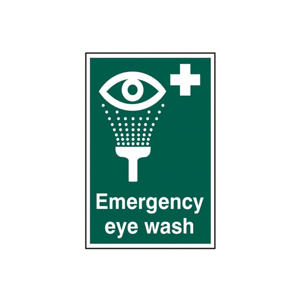 Scan Emergency Eye Wash - Pvc Sign 200 X 300mm