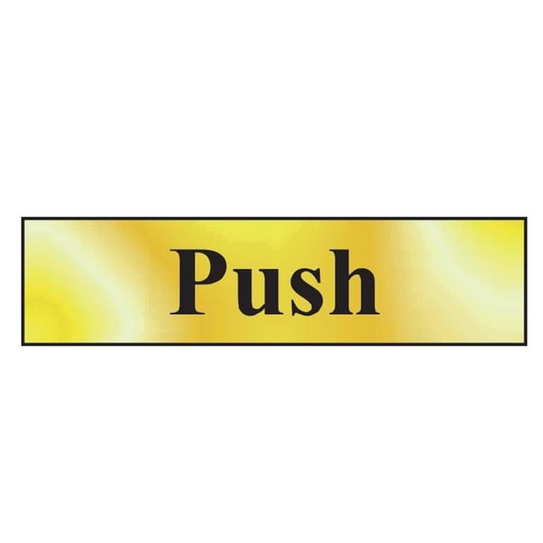 Scan Push - poleret messingeffekt 200 x 50 mm