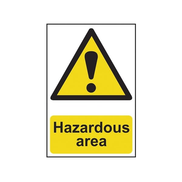 Scan Hazardous Area - Pvc Sign 400 X 600mm