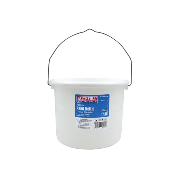 Faithfull Malekedel i plast 2,5 liter