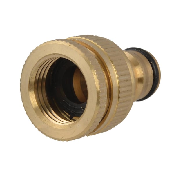 Faithfull Dobbelt hanekobling i messing 12,5-19 mm (1/2 - 3/4 tommer)