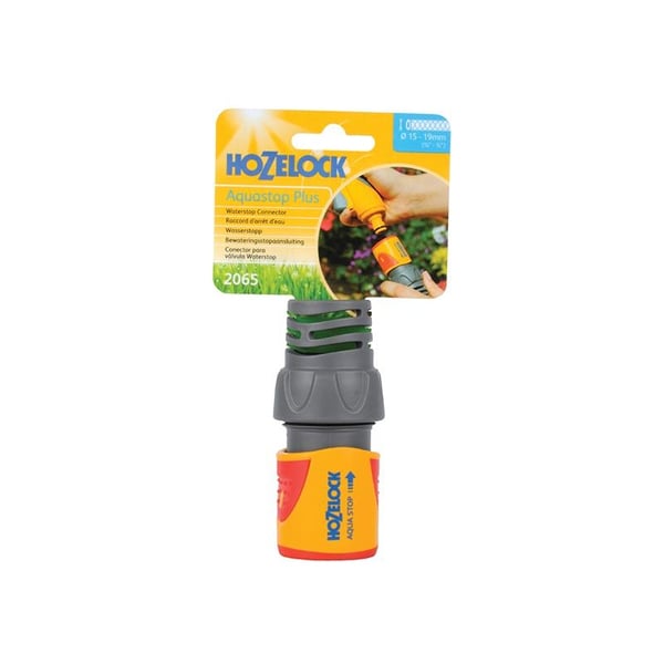 Hozelock 2065 Aquastop Plus Hose Connector For 19mm (3/4in) Hose