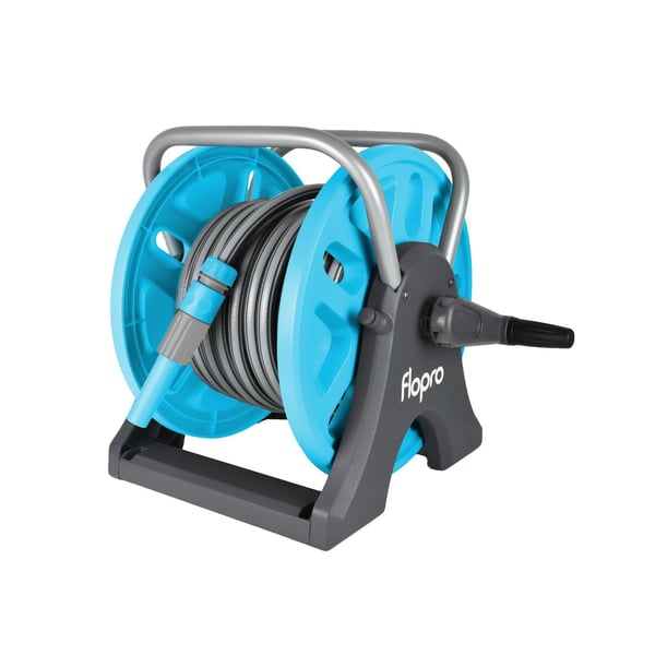 Flopro Flopro Neverkink Easyreel komplet slangeoprullersæt 25 m