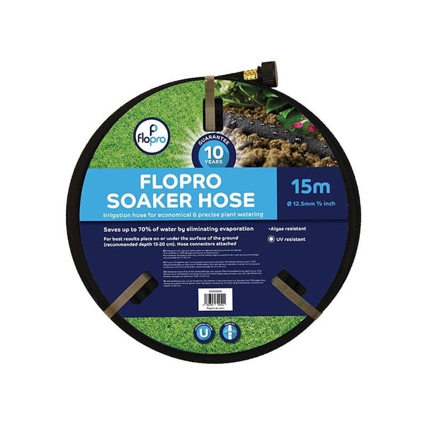 Flopro Flopro Soaker-slange 15 m 12,5 mm (1/2 tommer) i diameter