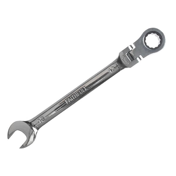 Faithfull Flex Head Ratchet Combination Spanner