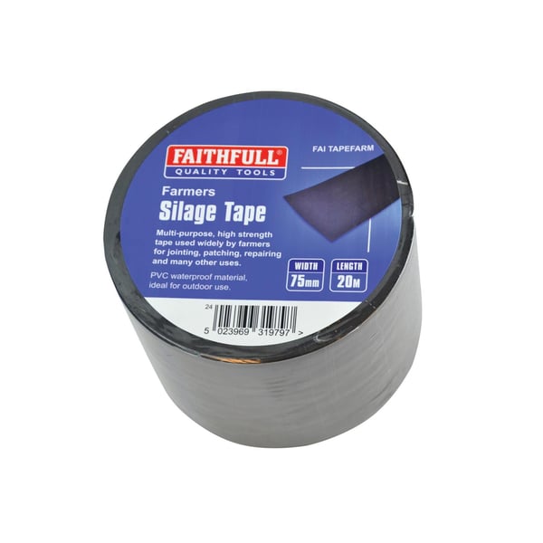Faithfull Farmer's Silage Tape 75mm X 20m