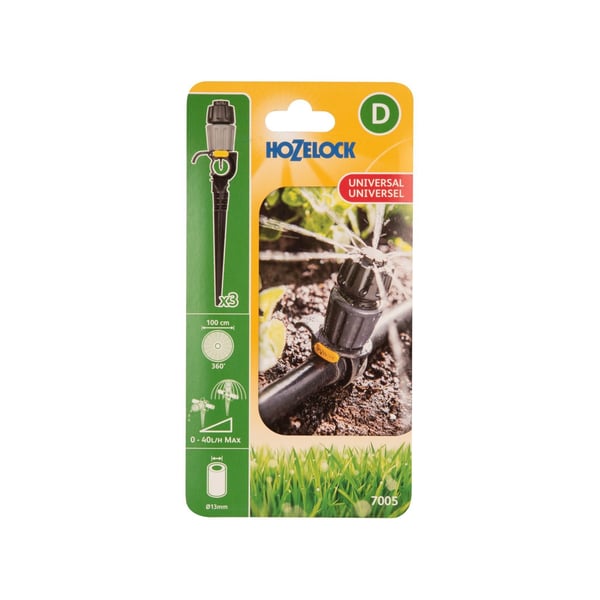Hozelock 7005 Universal Droppspridare (3-pack)