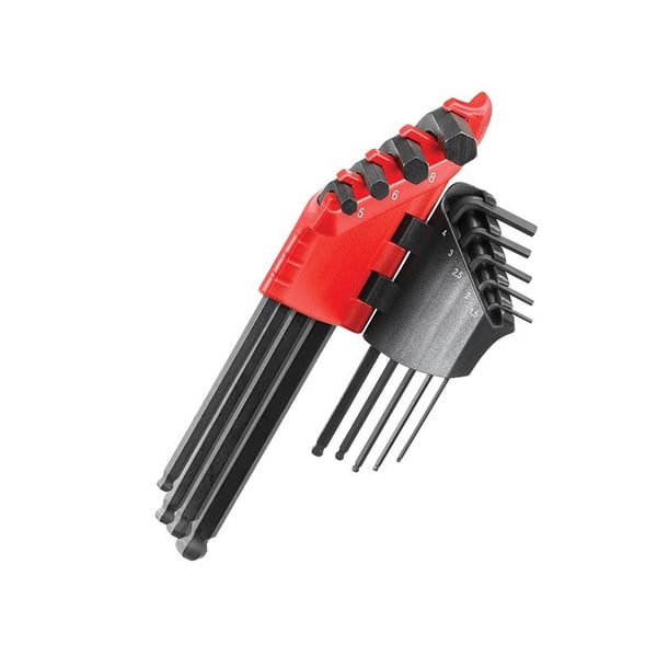 Facom 83h.jp9a Metric Hexagon Key Long Arm Set, 9 Piece