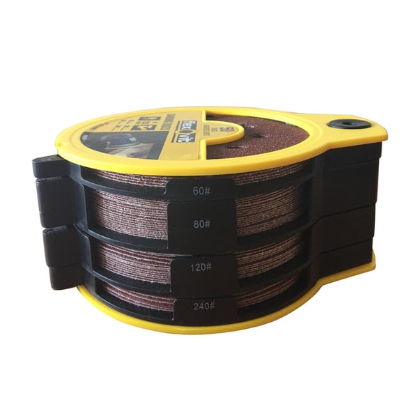 Flexovit Hook & Loop-slibeskive 125 mm assorteret (dispenser 50)