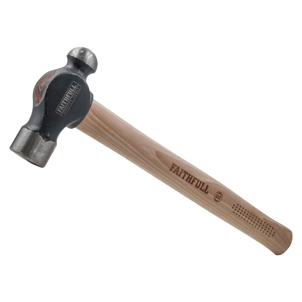 Faithfull Ball Pein Hammer, Fsc Hickory Handle