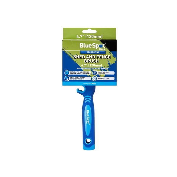 Bluespot Tools Shed And Fence Brush 120mm