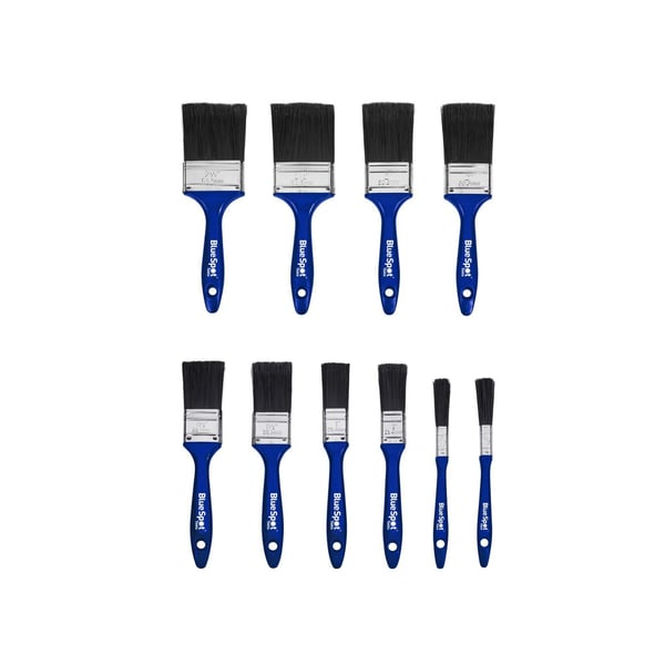 BlueSpot Tools Syntetisk værkstedspenselsæt, 10 dele