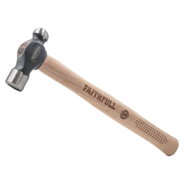 Faithfull Ball Pein Hammer, Fsc Hickory Handle