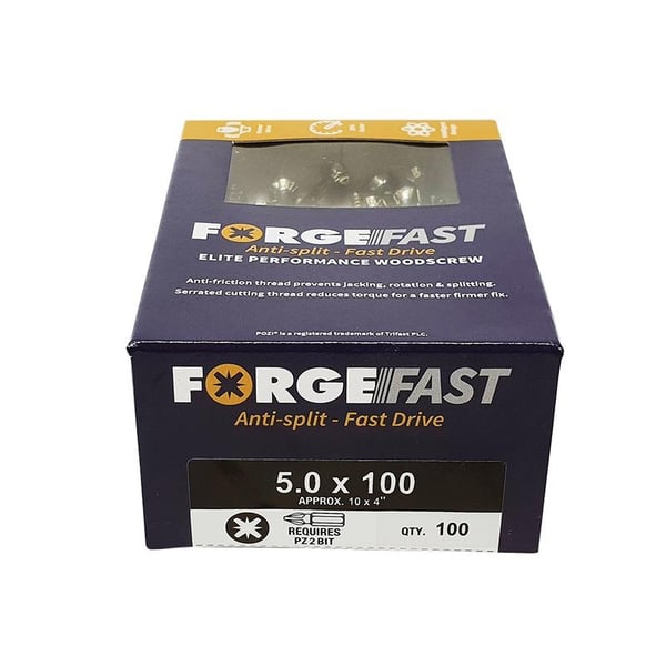 ForgeFix Forgefast Pozi kompatible træskruer, æske