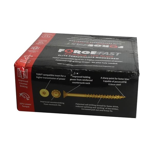 ForgeFix Forgefast Torx-kompatibel træskrue pakke 1800 stk.