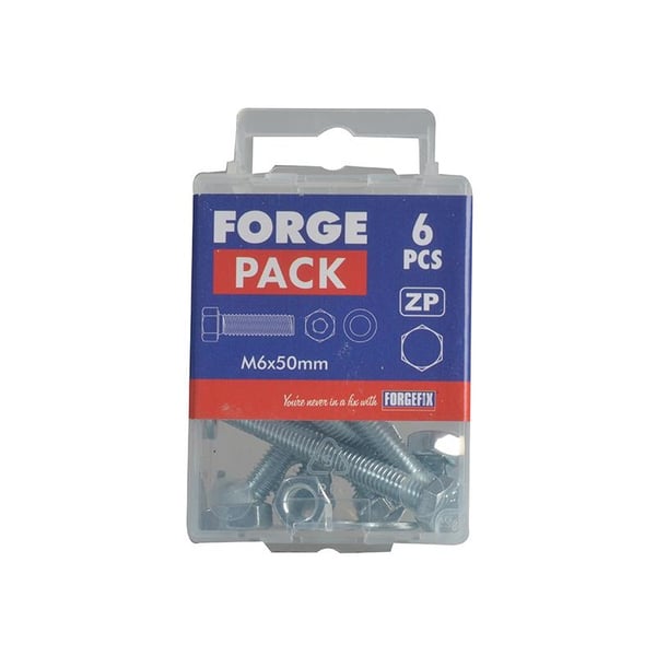 Forgefix luja kuusiokoloruuvi 8.8-luokka, sinkitty