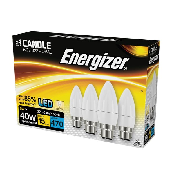 Energizer Led Opal Candle Non-dimmable Bulb