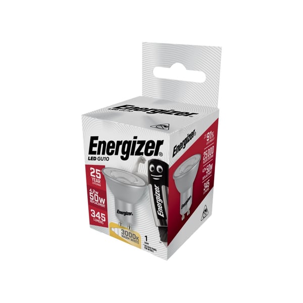 Energizer Led Gu10 Hightech himmentämätön lamppu, lämmin valkoinen 350 Lm 5w