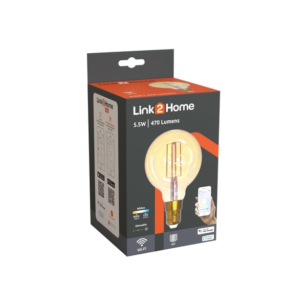 Link2Home Wi-fi Led Filament dæmpbare pærer