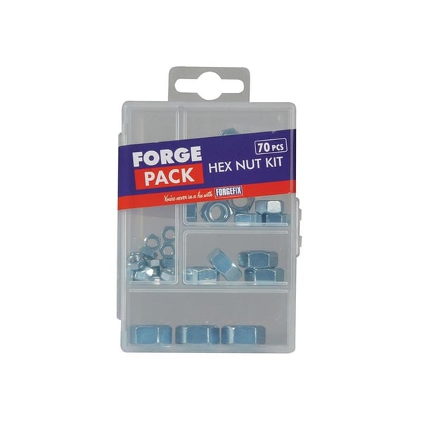 ForgeFix Sæt med sekskantmøtrikker Forgepack 70 dele