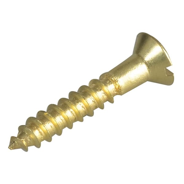 Forgefix Träskruvar, Spårade, Rah, Mässing, Forgepack