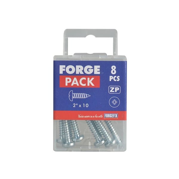 ForgeFix Selvskærende skrue, Pozi Compatible Pan Head, Zp, Forgepack