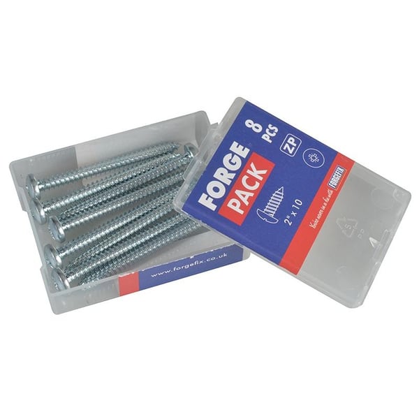 ForgeFix Selvskærende skrue, Pozi Compatible Pan Head, Zp, Forgepack
